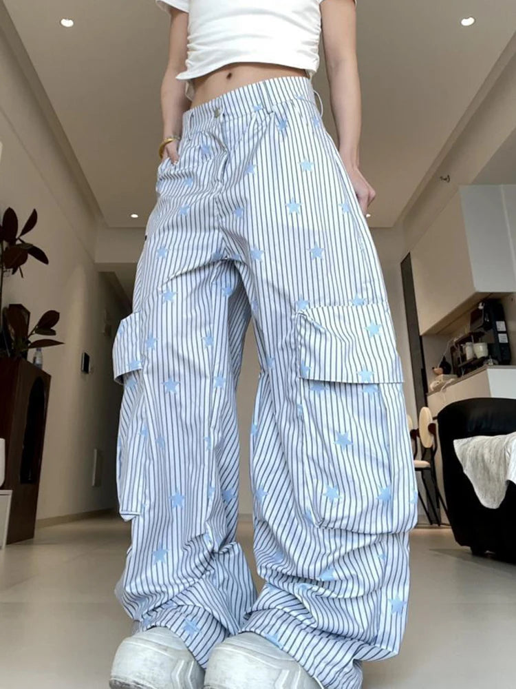 Skyline Star Cargo Edgy Y2k Pants Shoptery