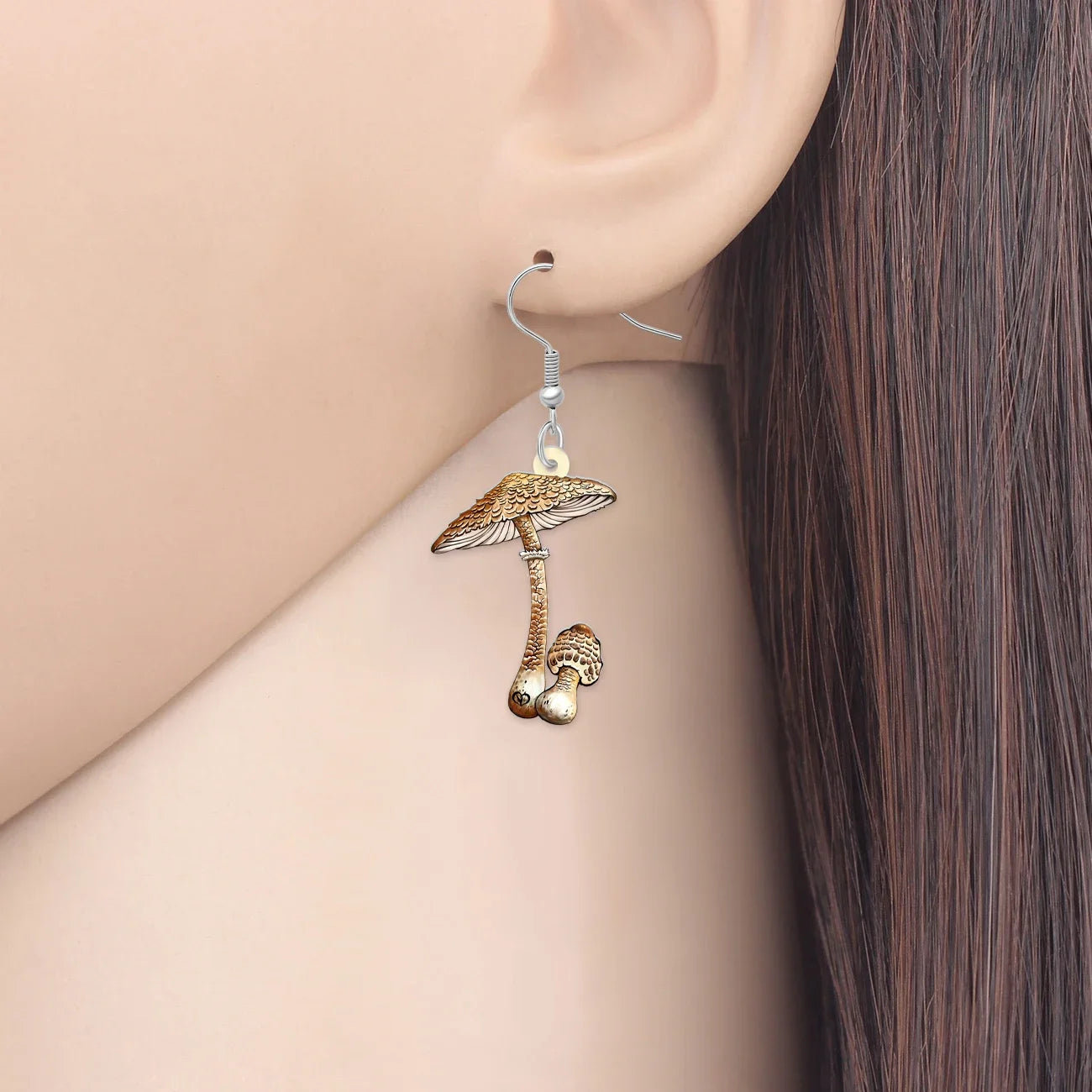 Forest Charm Mushroom Earrings Shoptery
