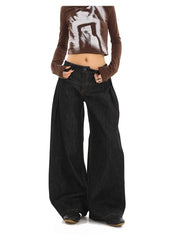 Y2K Streetwear Oversized Denim Pants Shoptery