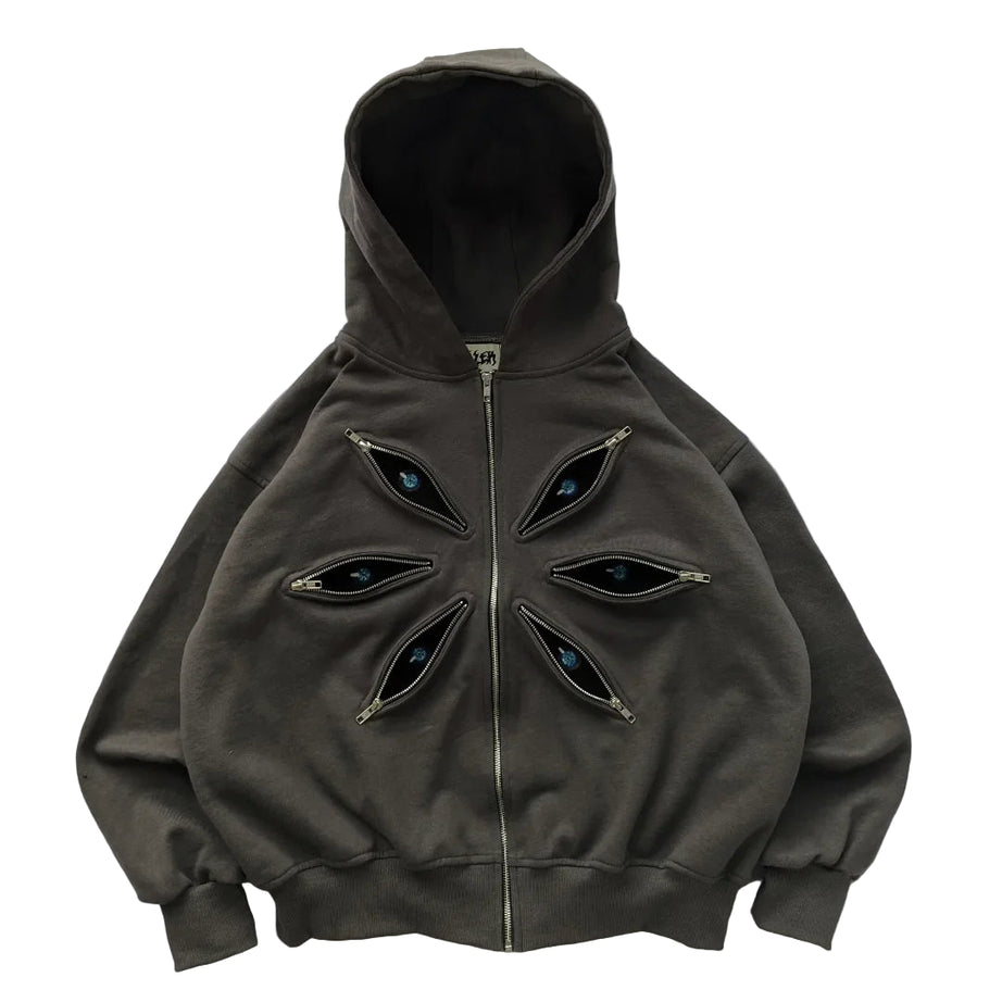Zipped Gaze Hoodie 3 Shoptery