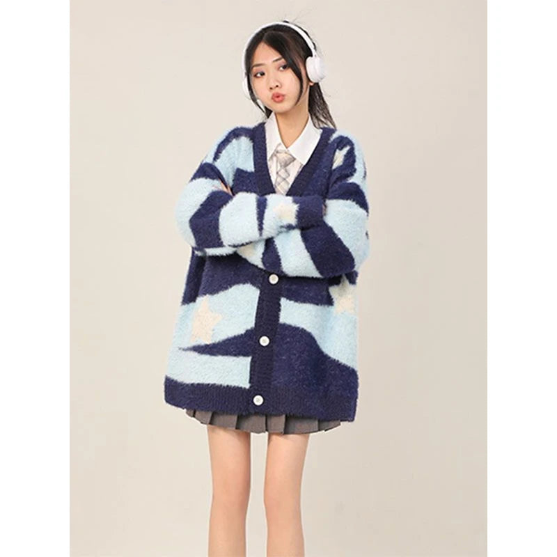 Celestial Wave Cozy Cardigan Shoptery