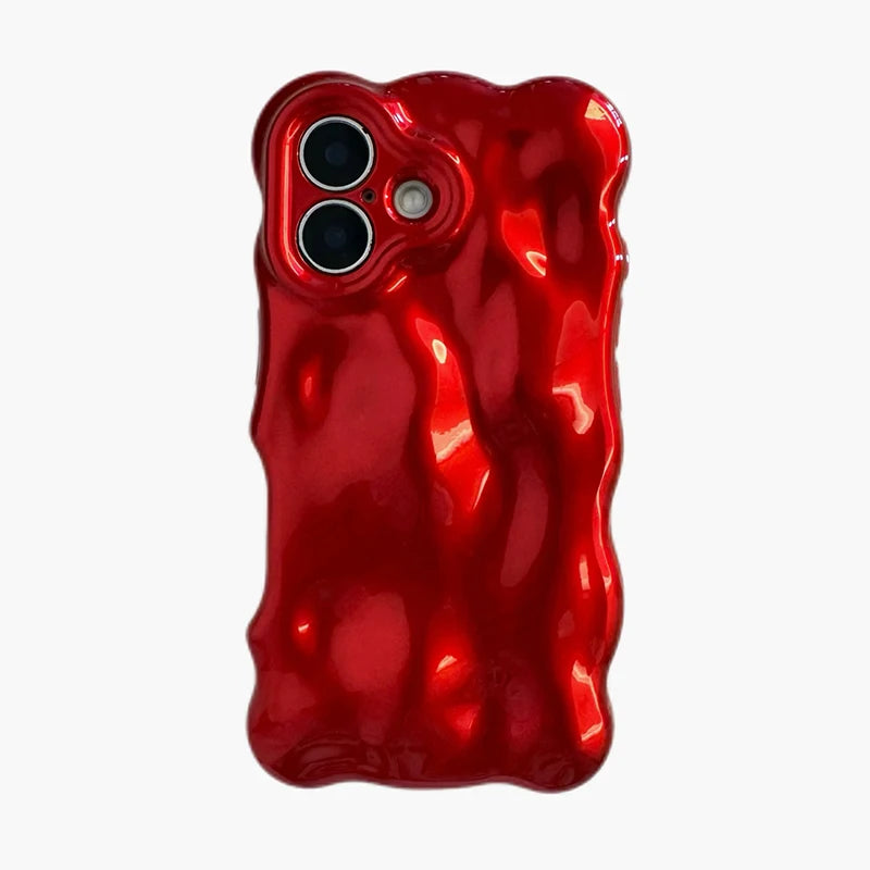 Lava Gloss Flame Aesthetic iPhone Case Red Shoptery