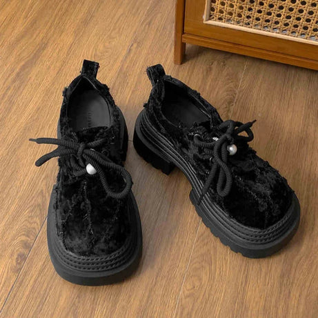 Industrial Stitch Combat Platform Alt Shoes black Shoptery