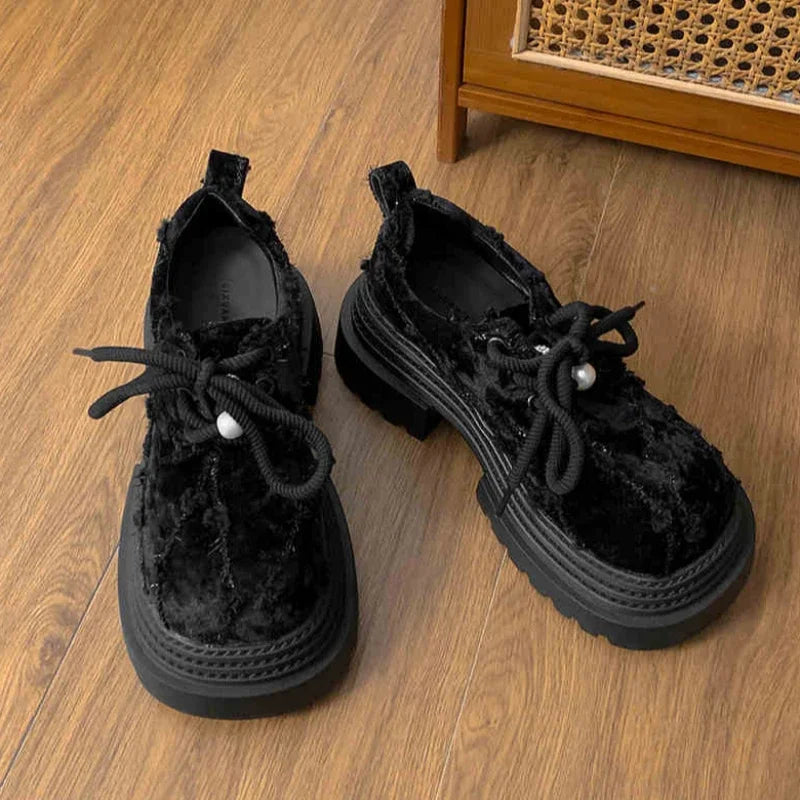 Industrial Stitch Combat Platform Alt Shoes black Shoptery