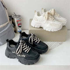 Vanilla Cloud Chunky Sneakers Shoptery