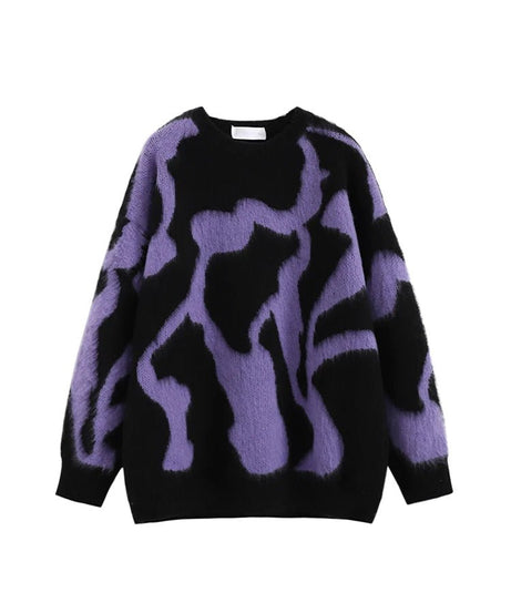 Abstract Dream Oversized Sweater - Sweaters