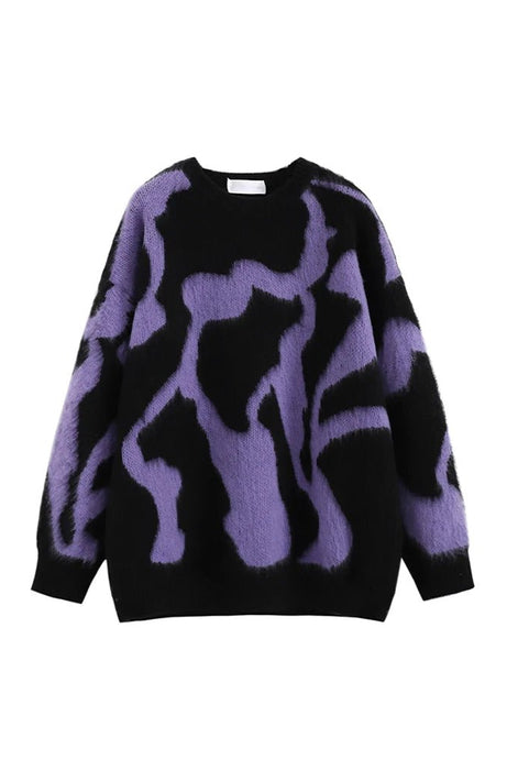 Abstract Dream Oversized Sweater - Sweaters