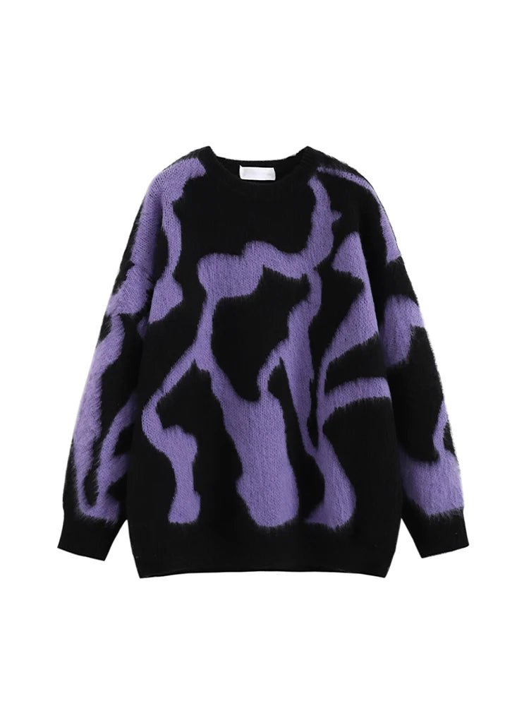 Abstract Dream Oversized Sweater - Sweaters