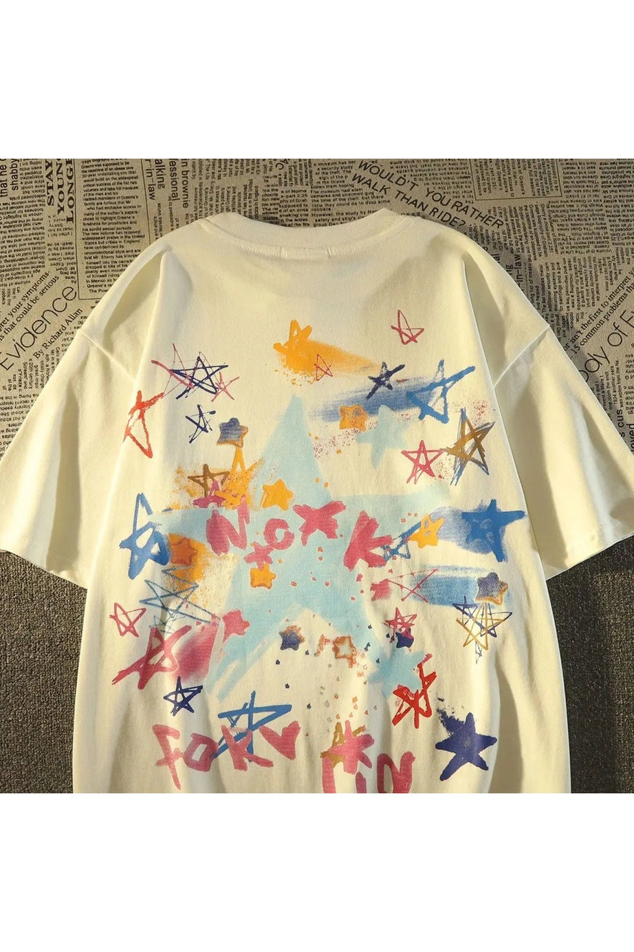 Abstract Star Sketch T - Shirt - T - Shirts