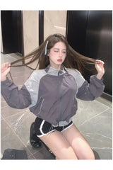 Fall Acubi Cropped Windbreakers Jacket Shoptery