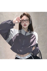 Fall Acubi Cropped Windbreakers Jacket Shoptery