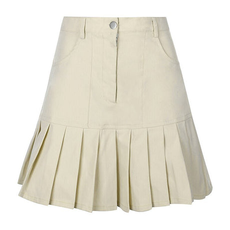 Aesthetic Y2K Pleated Skirt - Skirts