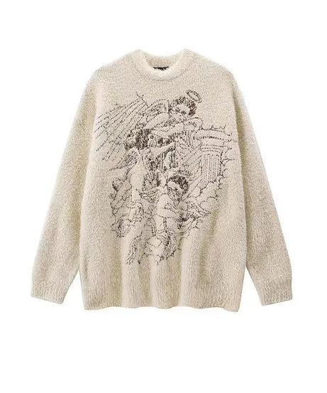 Angelic Reverie Fuzzy Sweater - Sweaters