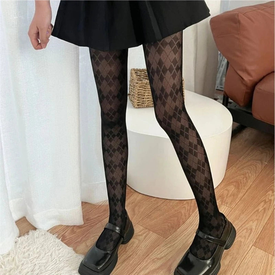 Coquette Argyle Elegance Tights Shoptery