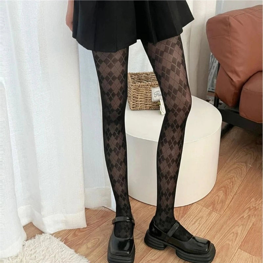 Coquette Argyle Elegance Tights Shoptery