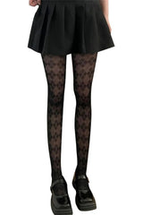 Coquette Argyle Elegance Tights Black Shoptery