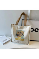 Aesthetic Artwork Canvas Shopper Bag Style 1 34x34x8cm Shoptery