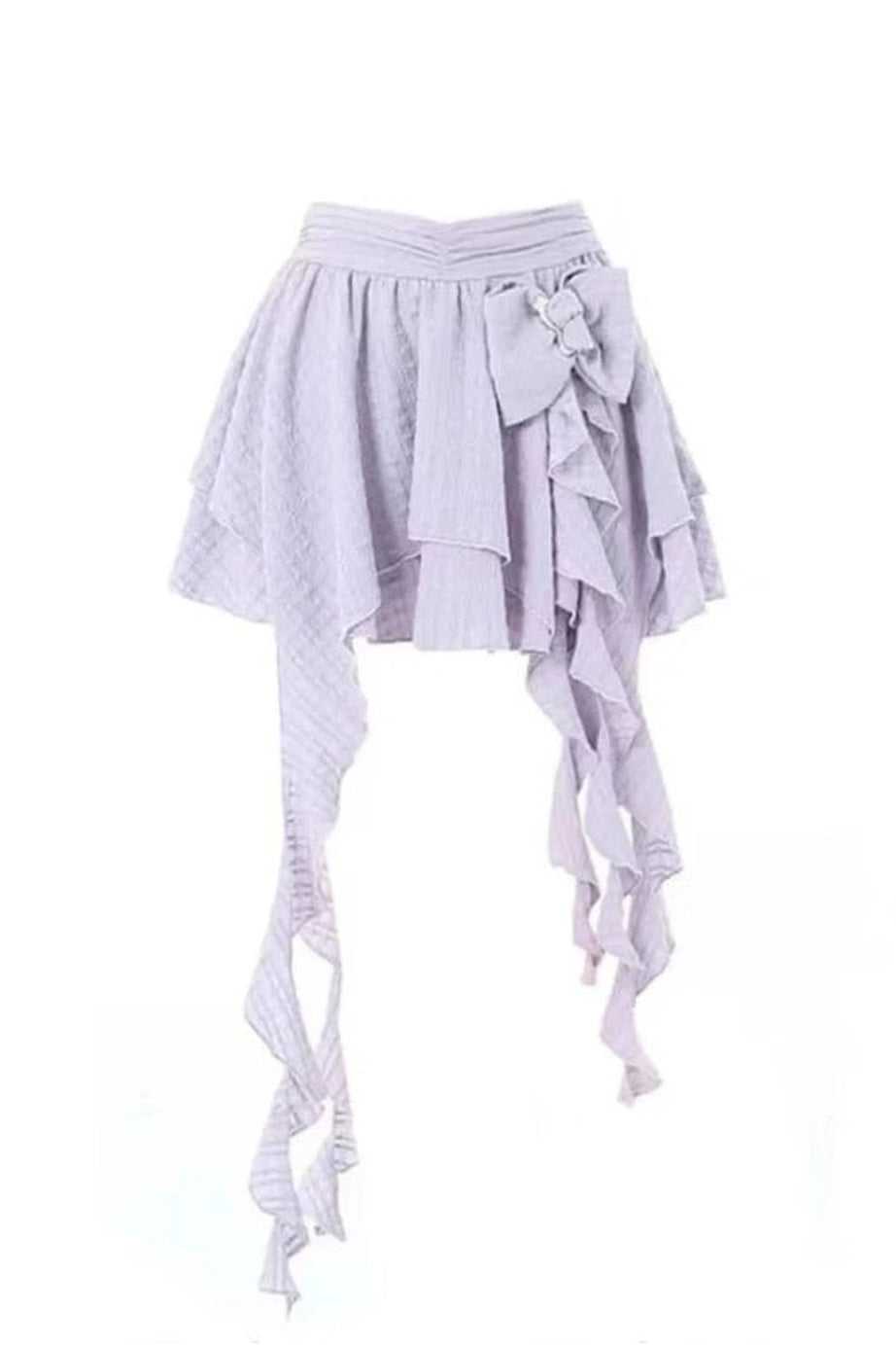 Asymmetrical Bowknot Fairy Skirt - Skirts