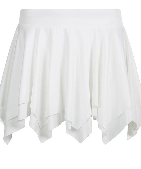 Asymmetrical Pleated Mini Skirt -