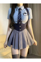 Autumn College Uniform Set Shirt Shoptery