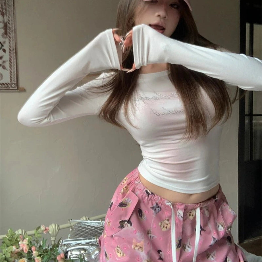 Baggy Pink Harajuku Cargo Pants Shoptery