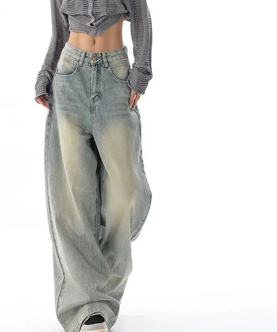 Baggy Wide Leg Jeans - Jeans