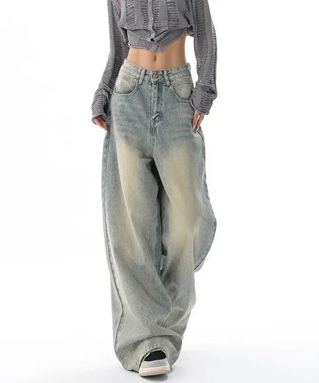 Baggy Wide Leg Jeans - Jeans