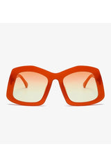 Retro Big Square Gradient Sunglasses Shoptery