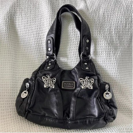 Black Gothic Shoulder Bag - Bags