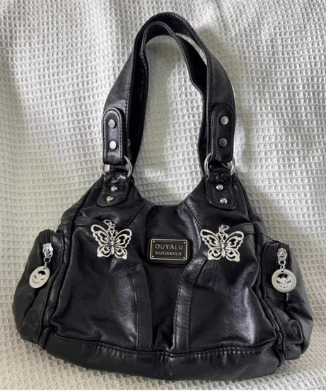 Black Gothic Shoulder Bag - Bags