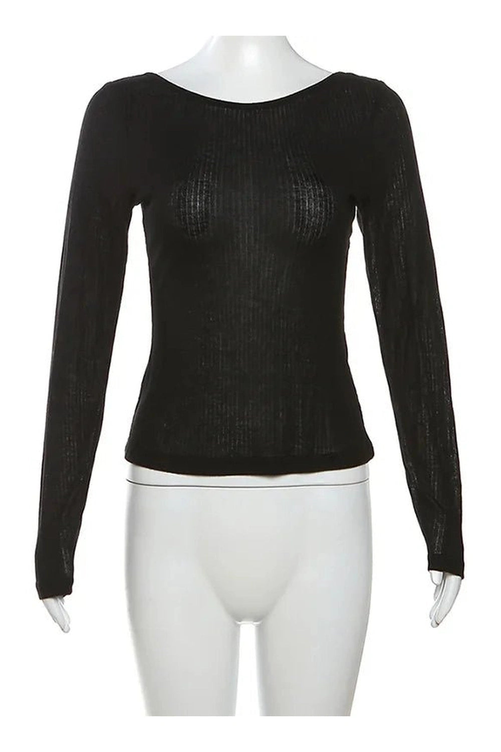 Top – Aesthetic Black – Curated Look – Casual Top black Shoptery