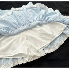 Blue Plaid Lolita Skirt Shoptery