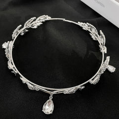 Coquette Bride Forehead Crystal Tiara Shoptery
