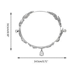 Coquette Bride Forehead Crystal Tiara Shoptery