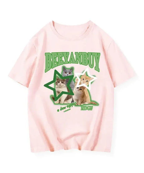 Bright Cat Star T - Shirt - T - Shirts