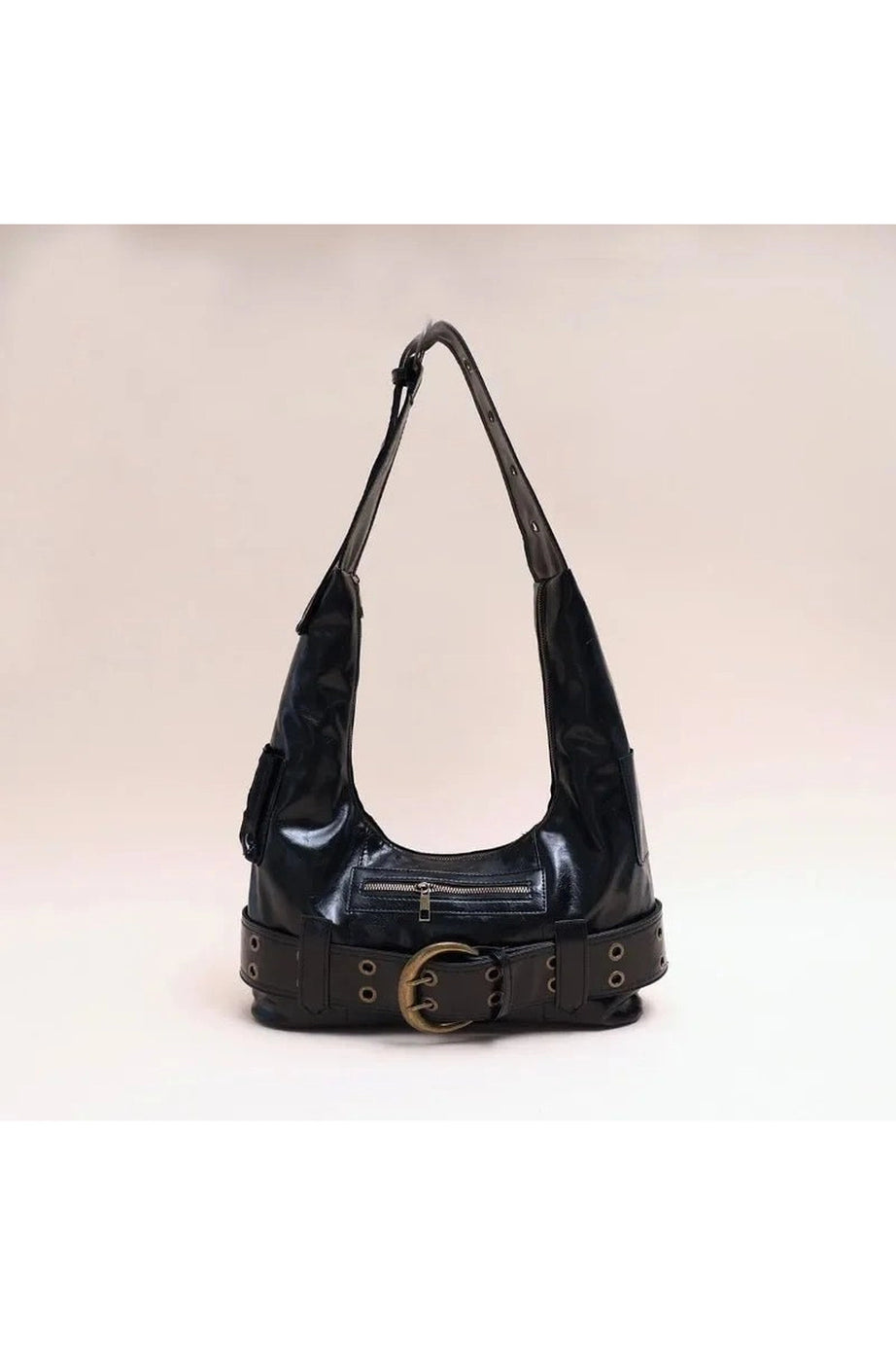 Buckle Up Punk Shoulder Bag - 