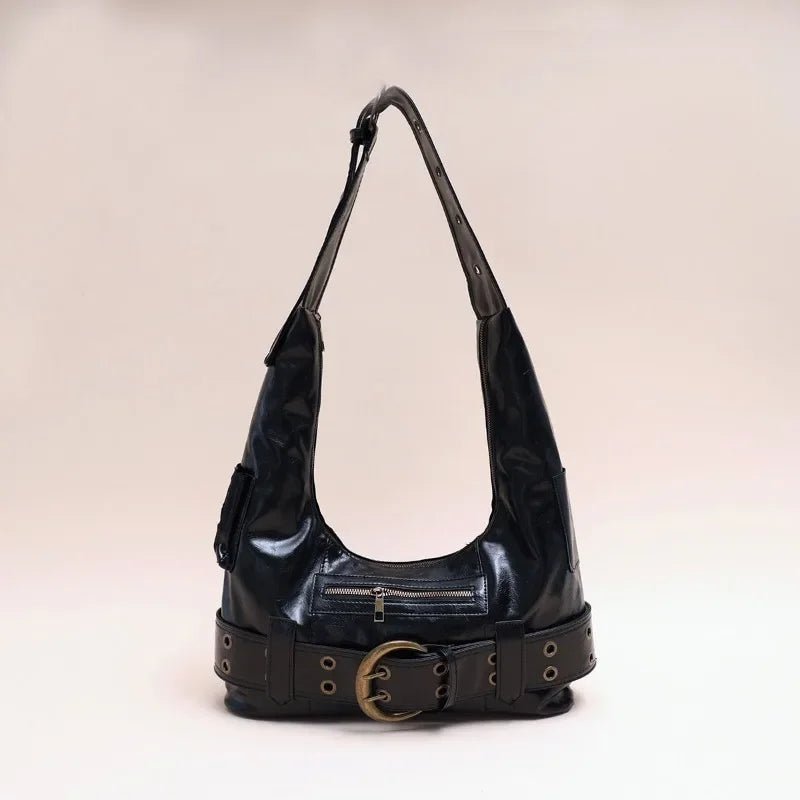 Buckle Up Punk Shoulder Bag - 