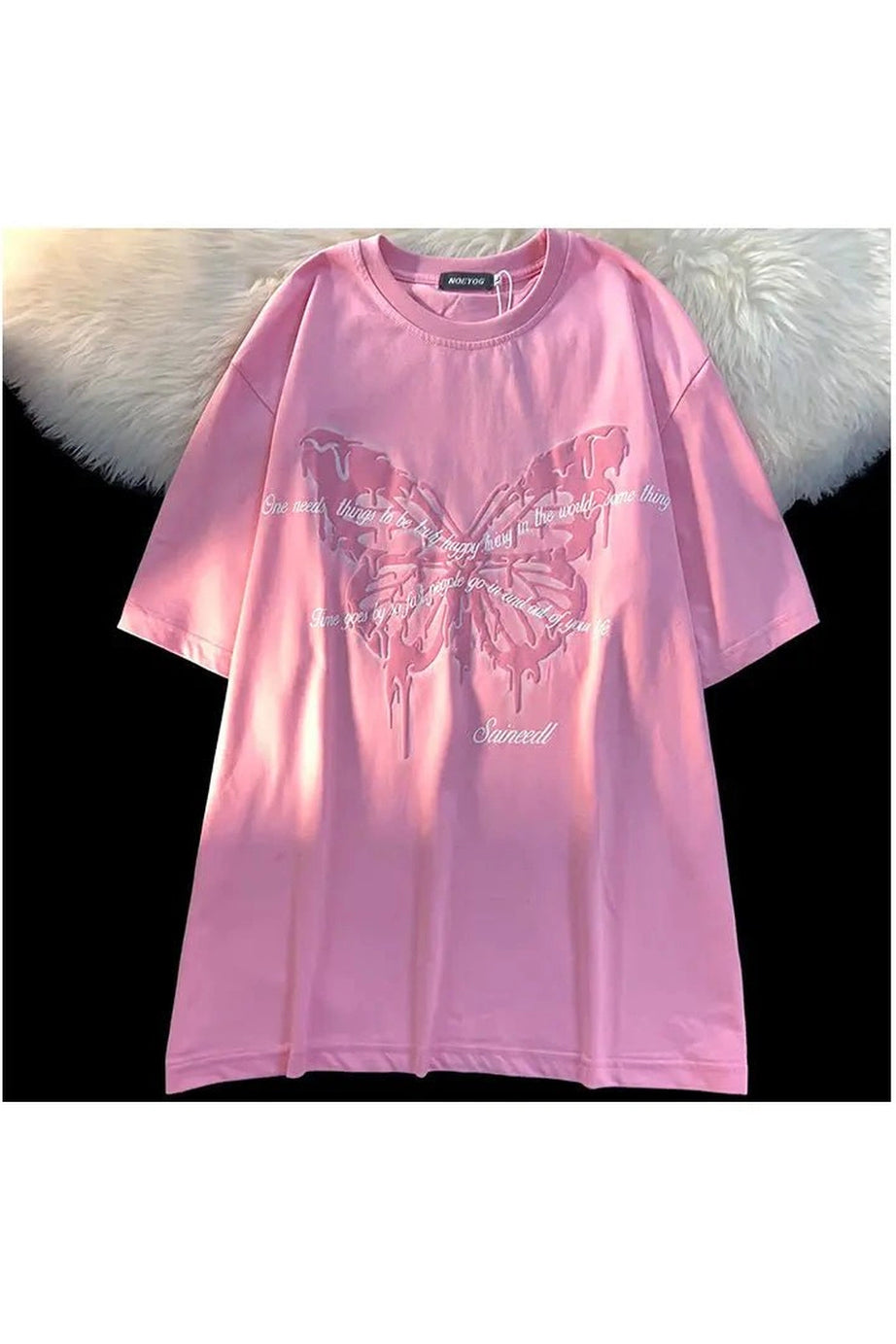 Butterfly Cotton Y2k T-Shirt -