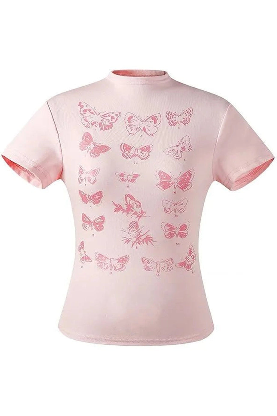 Butterfly Cotton Y2k Top -