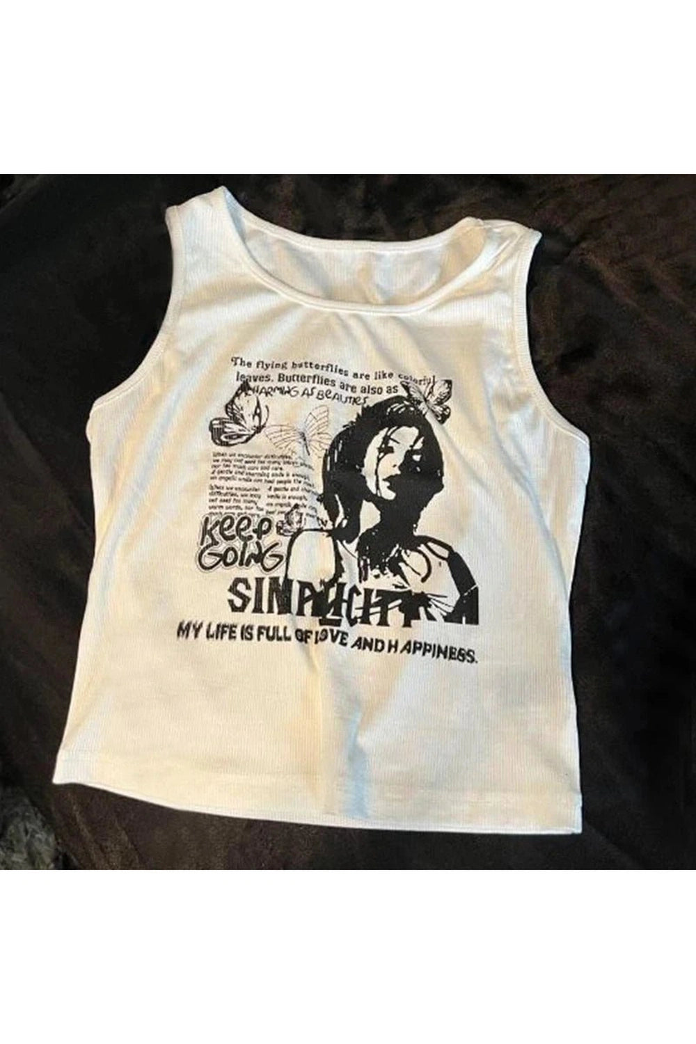 Butterfly Alt Graphic Top Shoptery