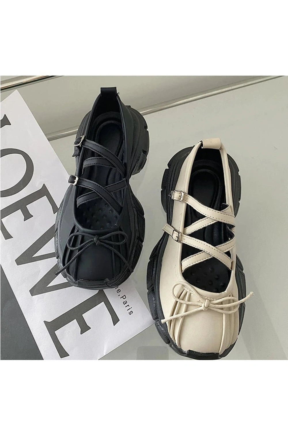 Butterfly Knot Platform Shoes Shoptery