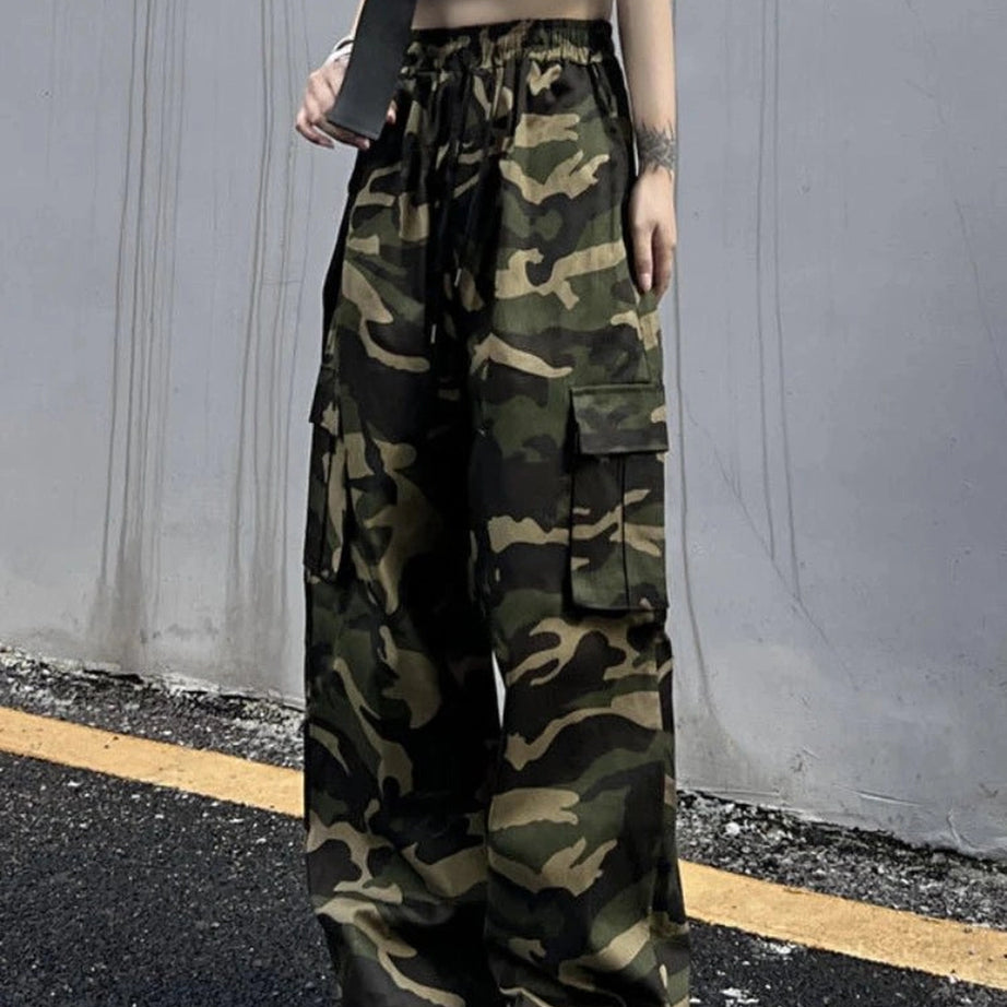 Camouflage Cargo Summer Pants army green Shoptery