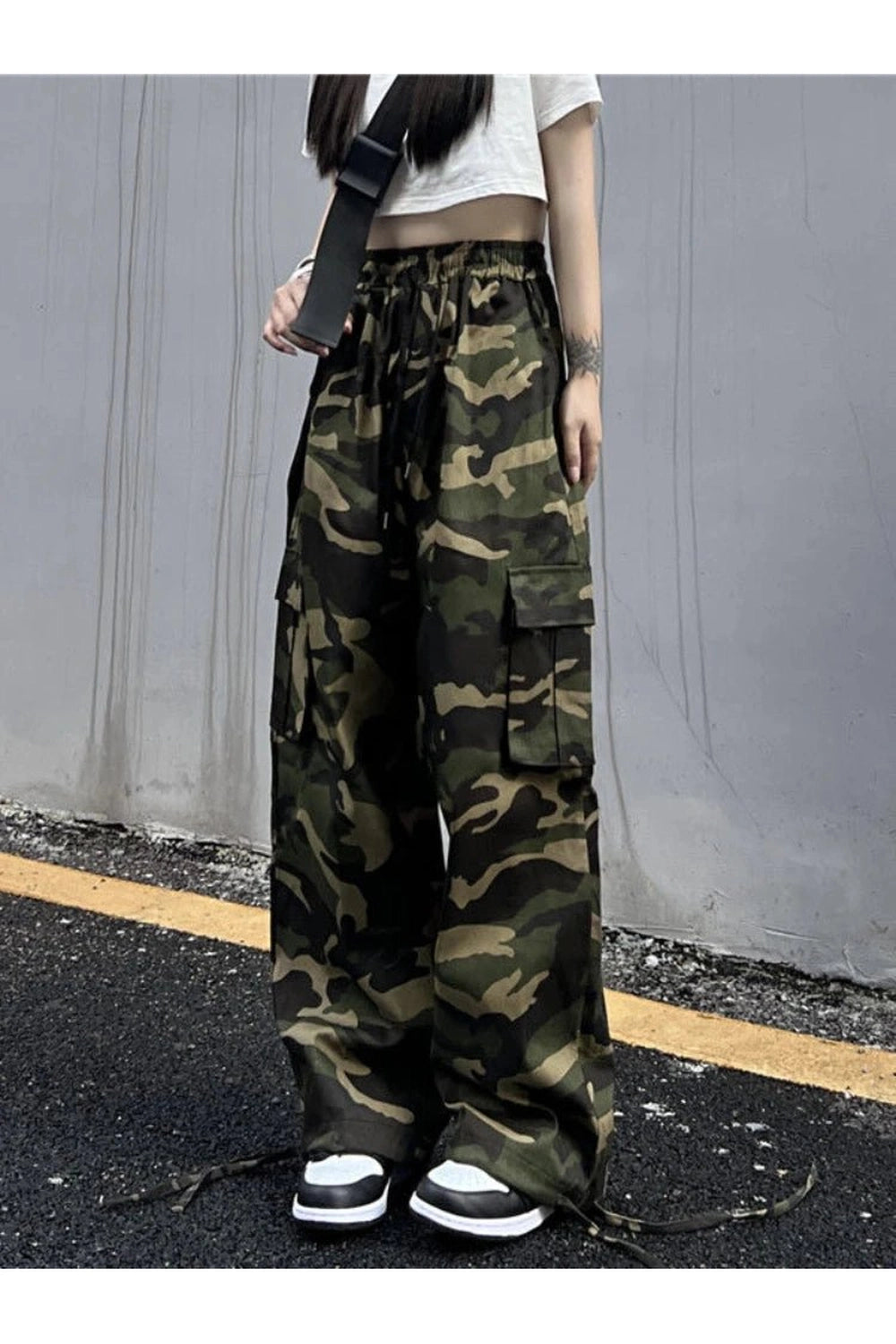 Camouflage Cargo Summer Pants army green Shoptery