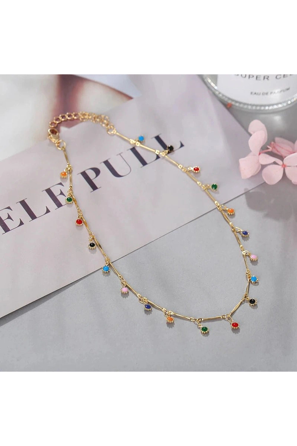 Coquette Candy Color Tassel Necklace Shoptery