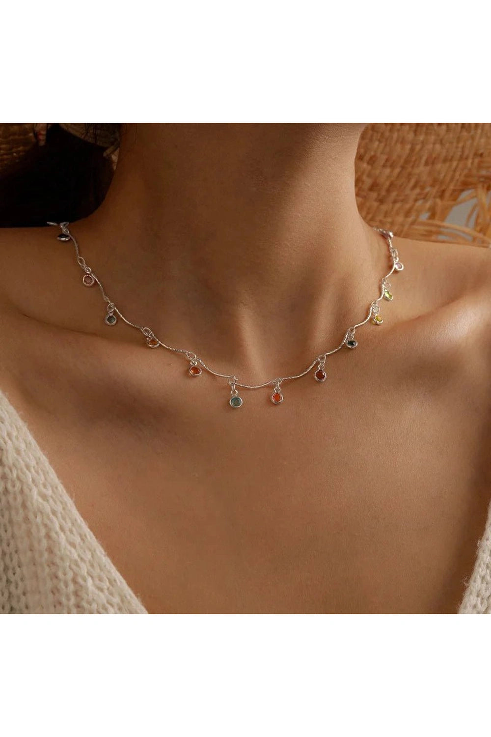 Coquette Candy Color Tassel Necklace HZS-117-4 Shoptery