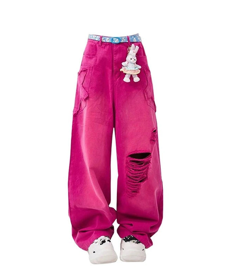 Candy Crush Bunny Cargo Pants - Pants