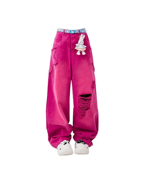 Candy Crush Bunny Cargo Pants - Pants