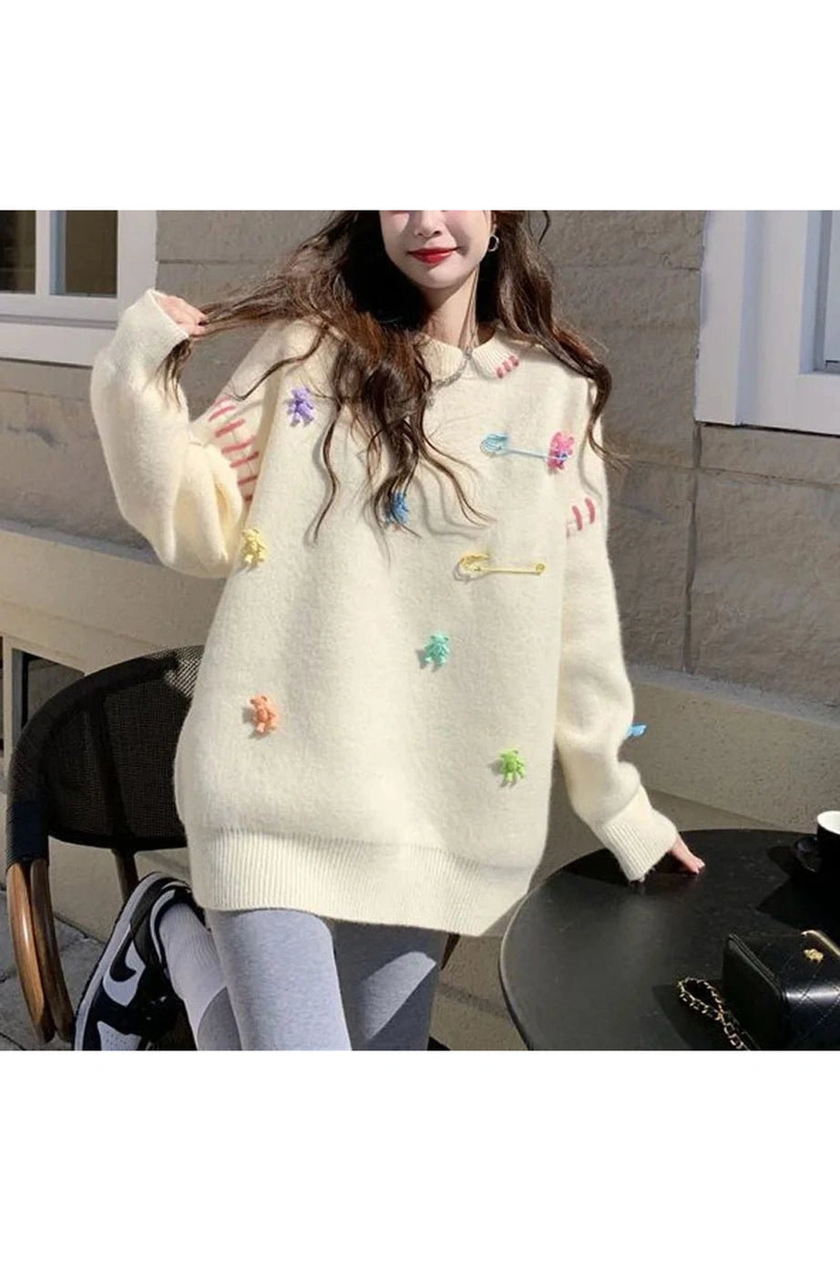 Candyland Charm Knit Sweater - Sweaters