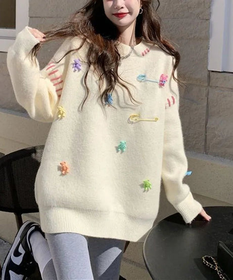 Candyland Charm Knit Sweater - Sweaters