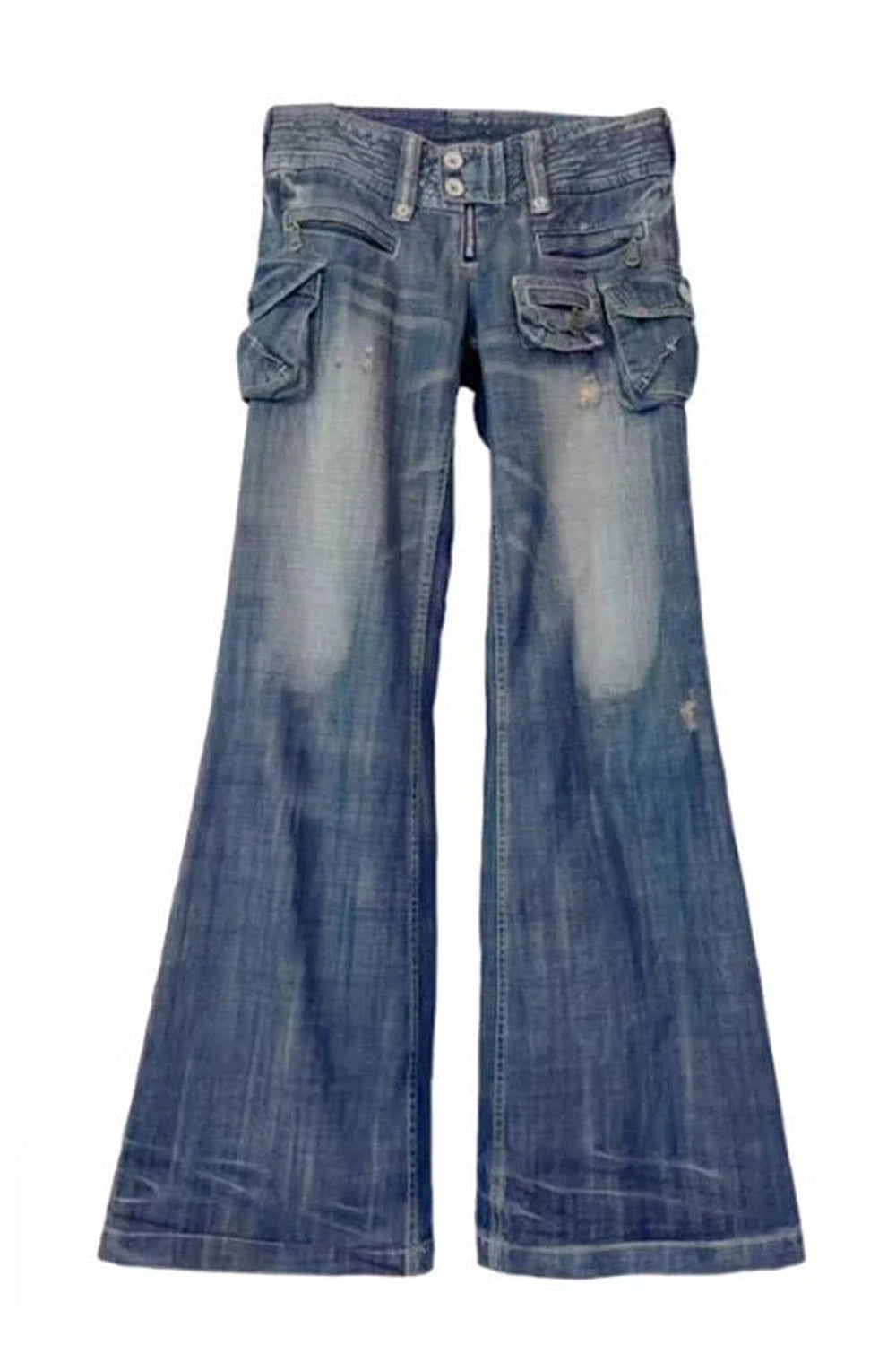 Cargo Chic Wide - Leg Jeans - Jeans